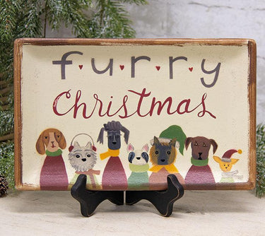 Furry Christmas Tray - The Fox Decor